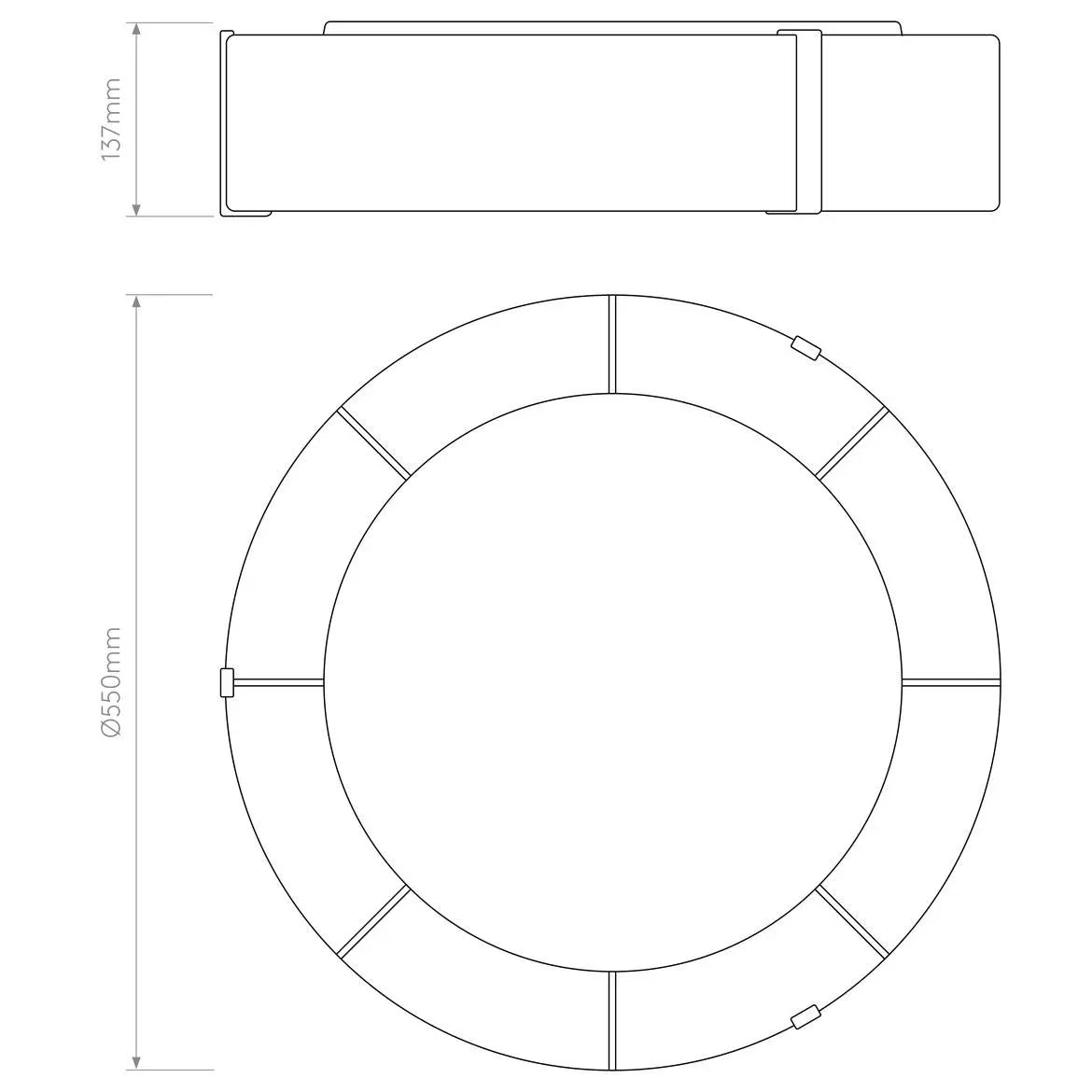 Astro Lighting Salina 550 Ceiling Light | All Square Lighting