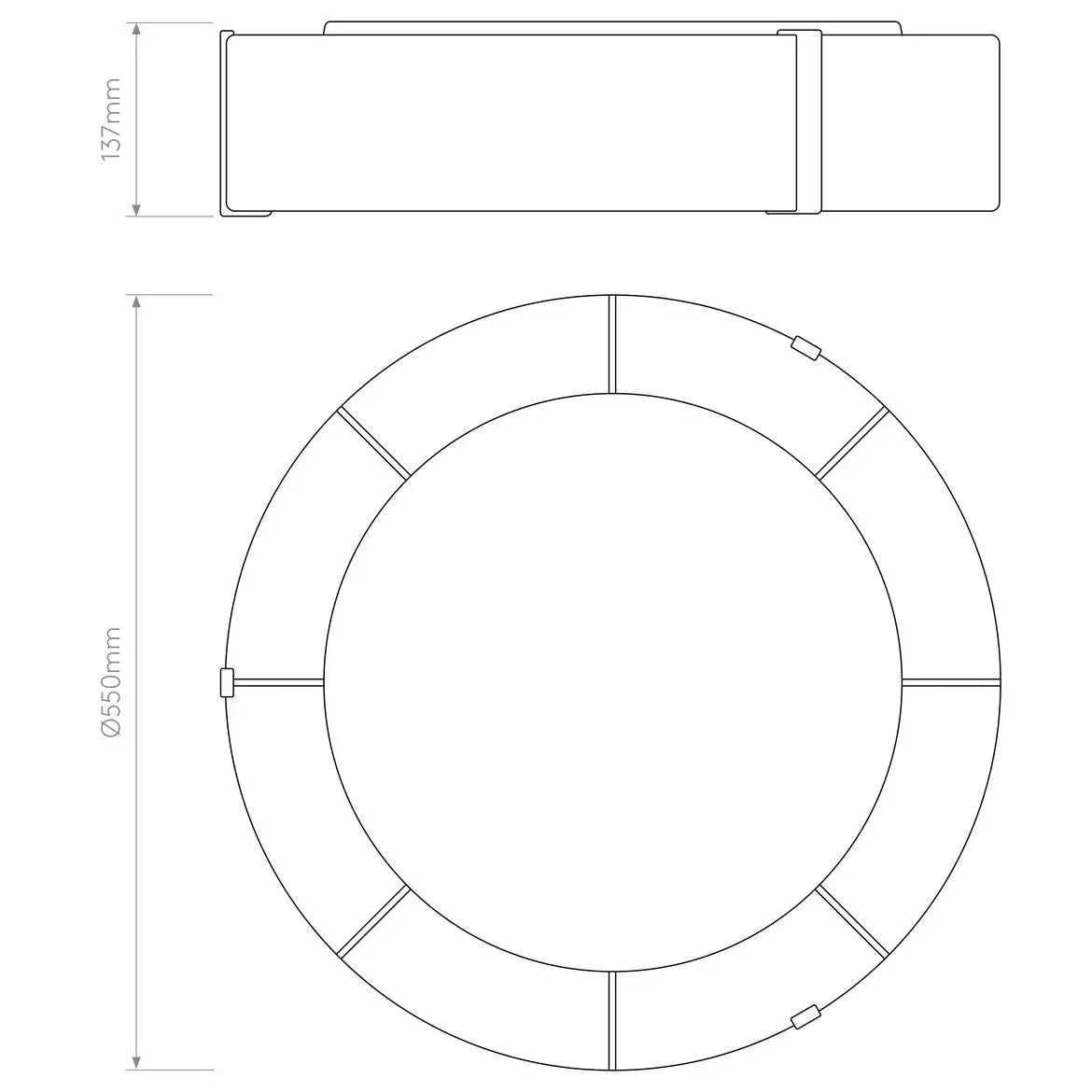 Astro Lighting Salina 550 Ceiling Light | All Square Lighting