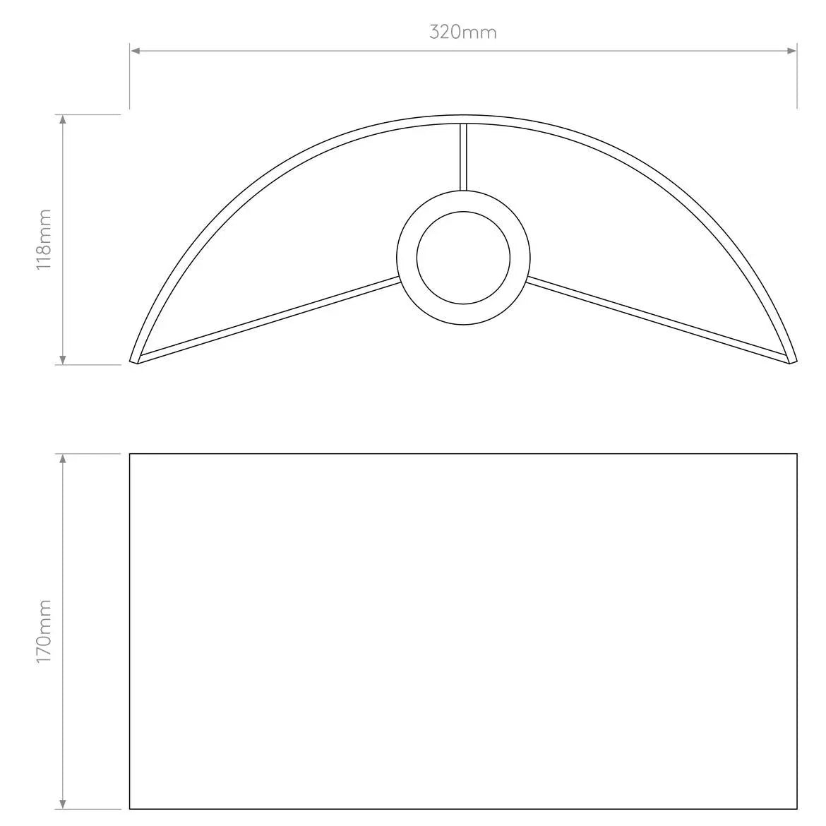 Astro Lighting Semi Drum 320 Shade | All Square Lighting
