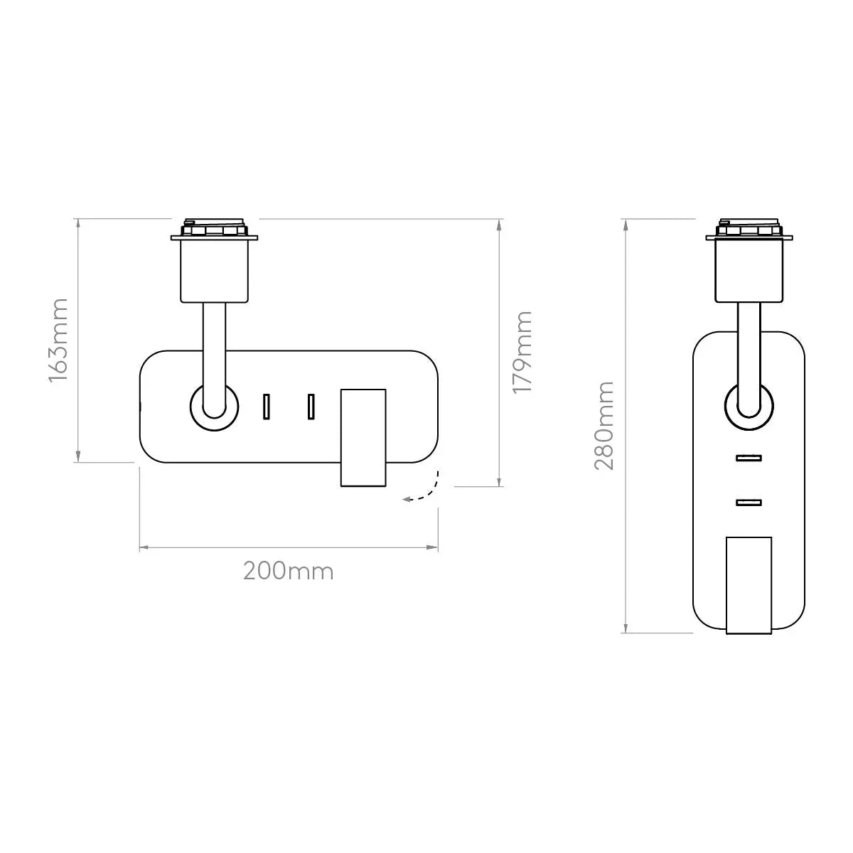 Astro Lighting Side By Side Wall Light | All Square Lighting