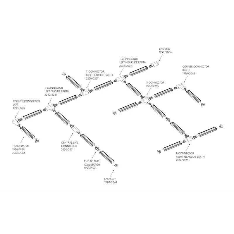 Astro Lighting Track Central Live Connector | All Square Lighting