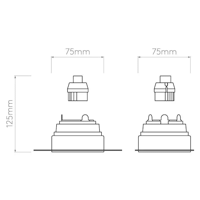 Astro Lighting Trimless Square Adjustable Downlight | All Square Lighting