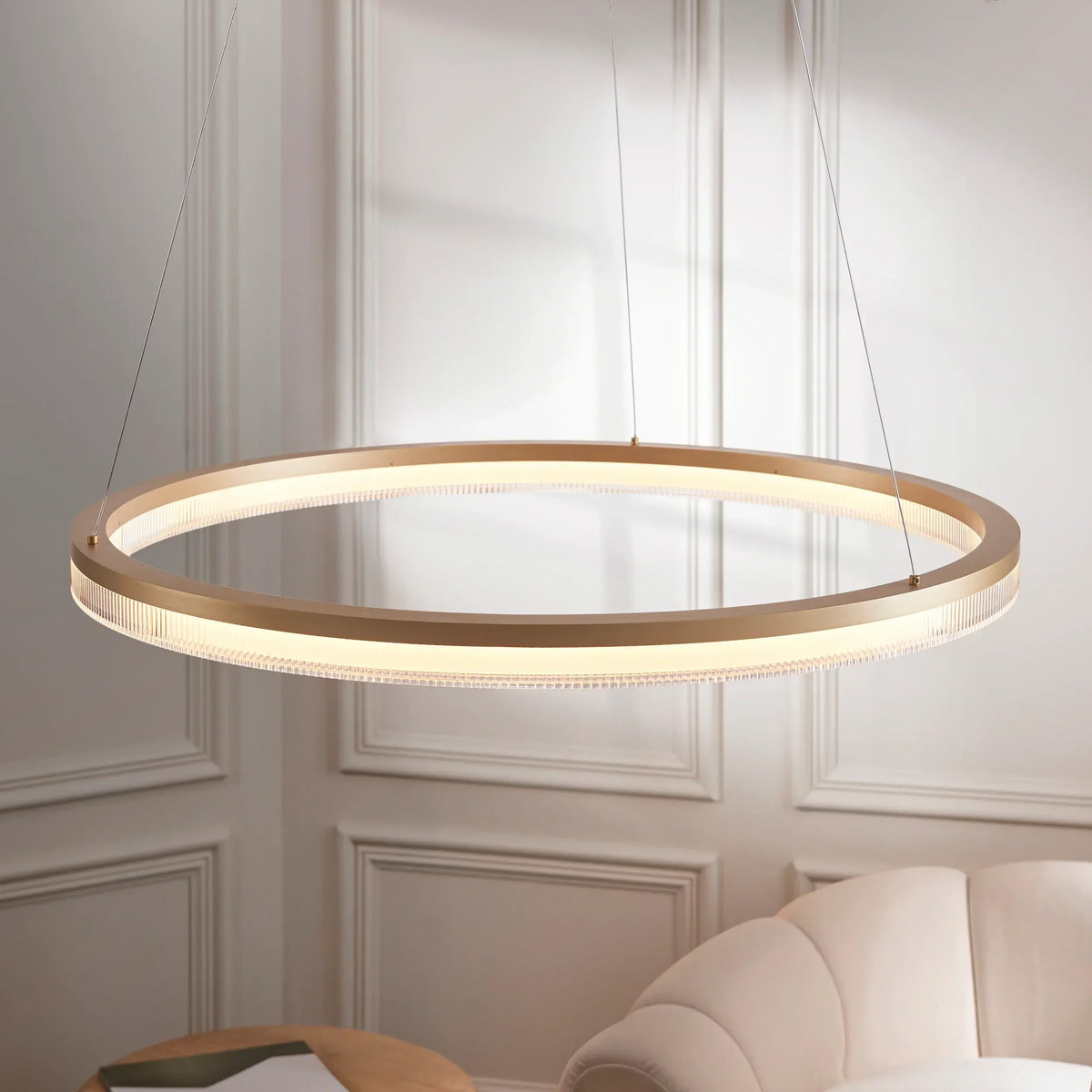 Helio Ripple Hoop Pendant Light