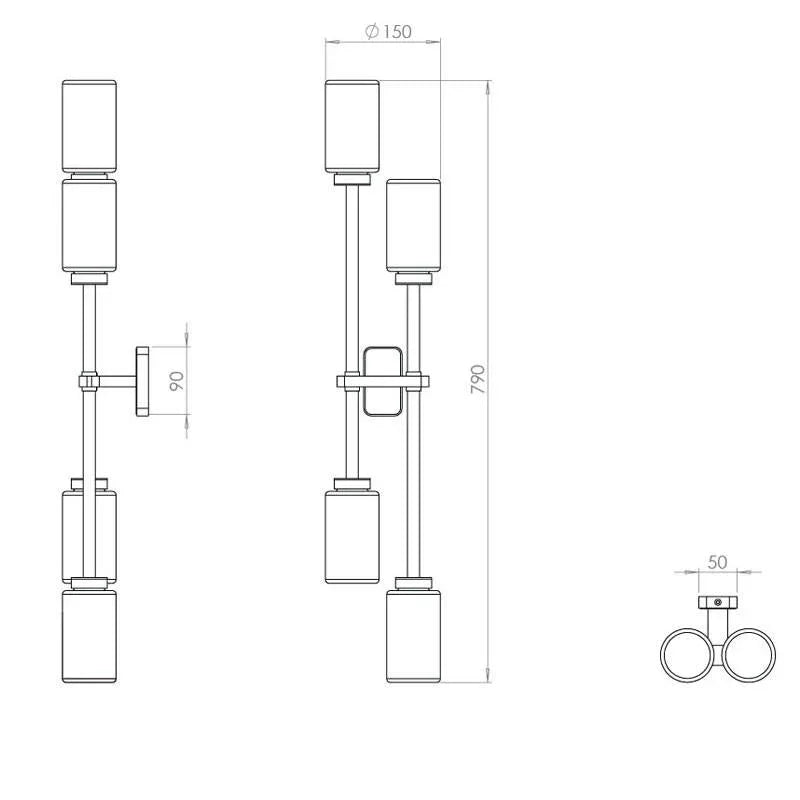 Bert Frank Farol Double Wall Light | All Square Lighting