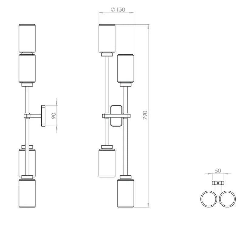Bert Frank Farol Double Wall Light | All Square Lighting