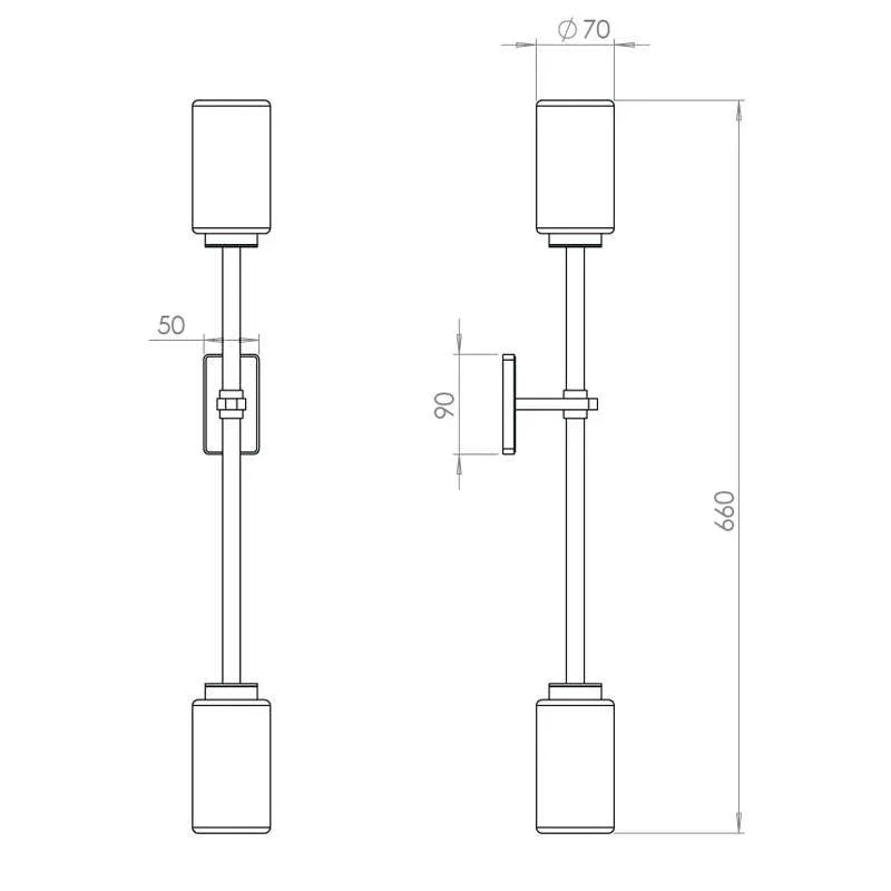 Bert Frank Farol Single Wall Light | All Square Lighting