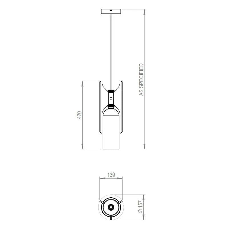 Bert Frank Pennon Pendant Light | All Square Lighting