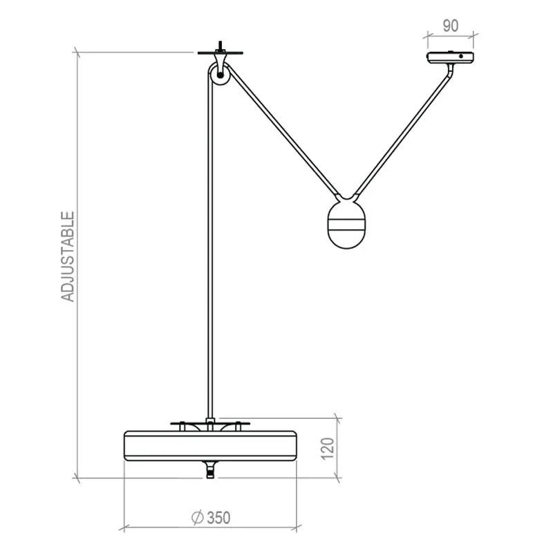 Bert Frank Revolve Rise & Fall Pendant Light | All Square Lighting