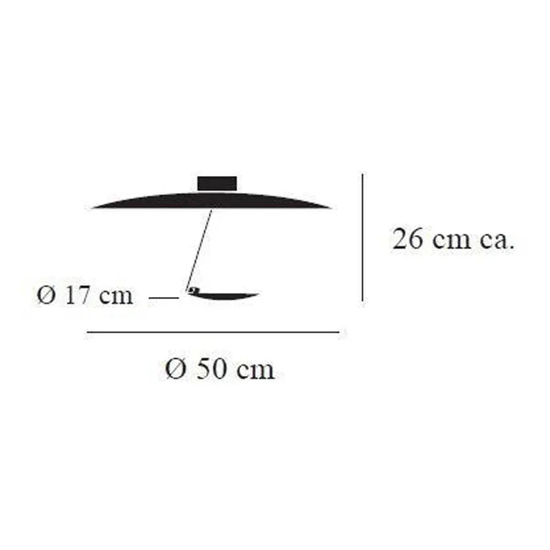 Catellani & Smith Lederam Ceiling Light | All Square Lighting
