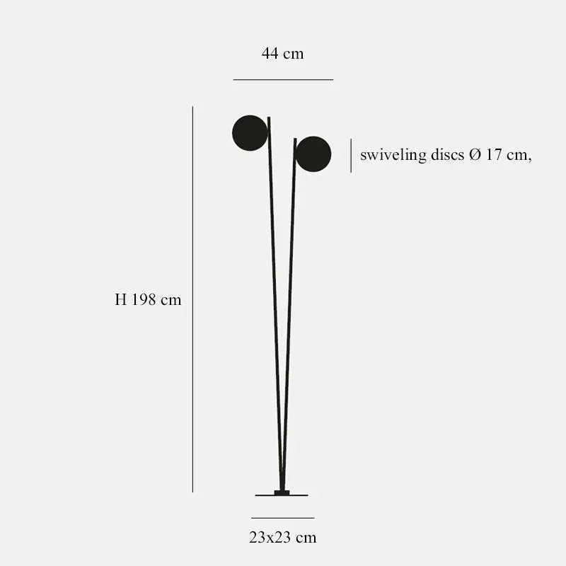 Catellani & Smith Lederam F2 Floor Lamp | All Square Lighting