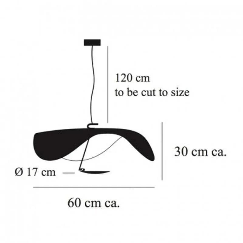 Catellani & Smith Lederam Manta S1 Pendant Light | All Square Lighting