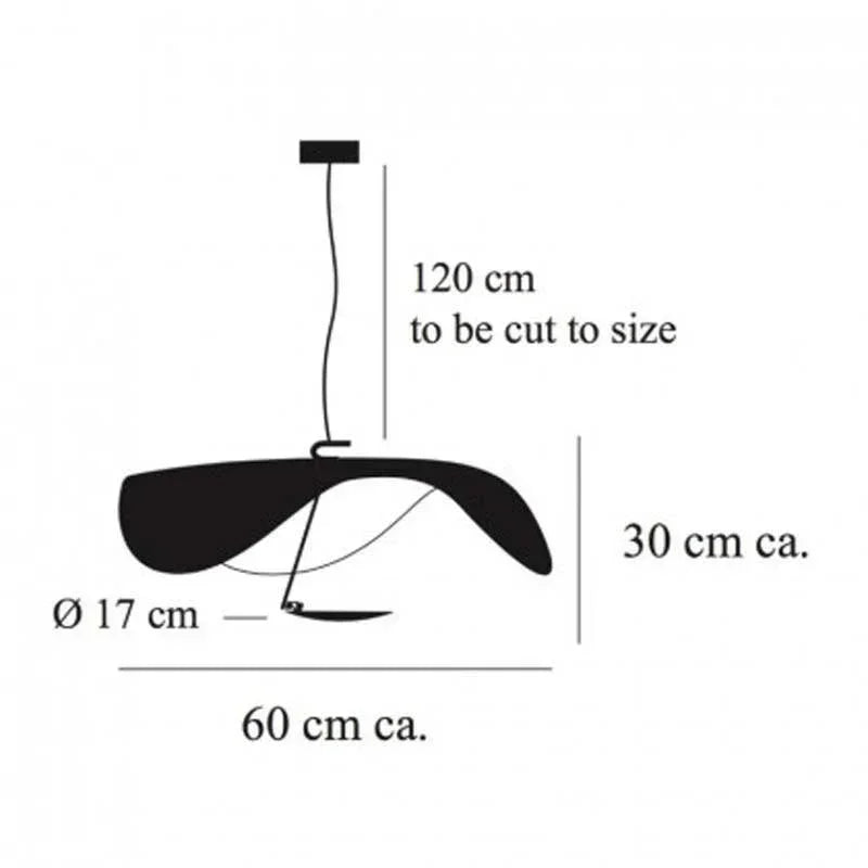 Catellani & Smith Lederam Manta S1 Pendant Light | All Square Lighting
