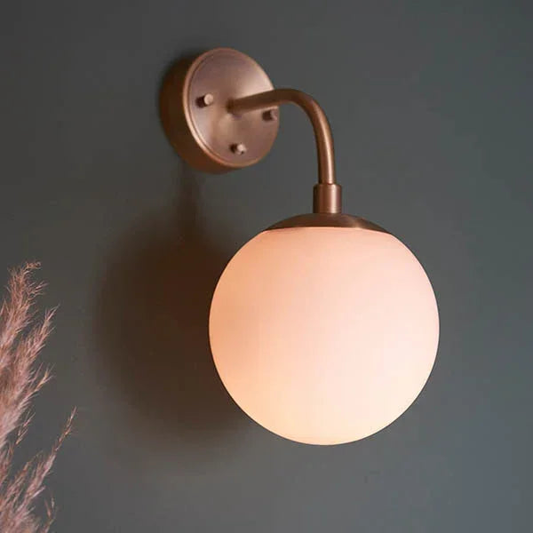 Seren Opal Globe Wall Light