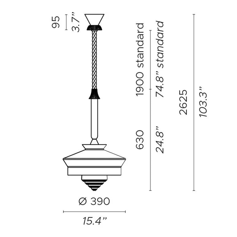 Contardi Calypso Martinique Outdoor Pendant Light | All Square Lighting