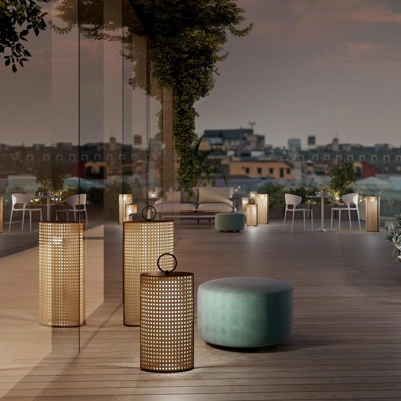Contardi Clara Large Battery Outdoor Floor Lamp | All Square Lighting