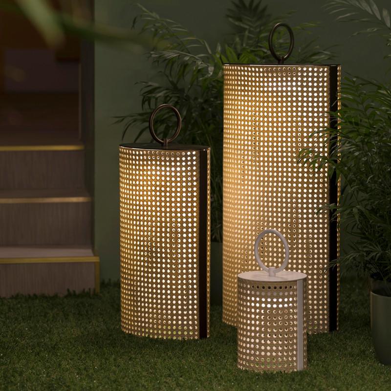 Contardi Clara Small Battery Outdoor Floor Lamp | All Square Lighting
