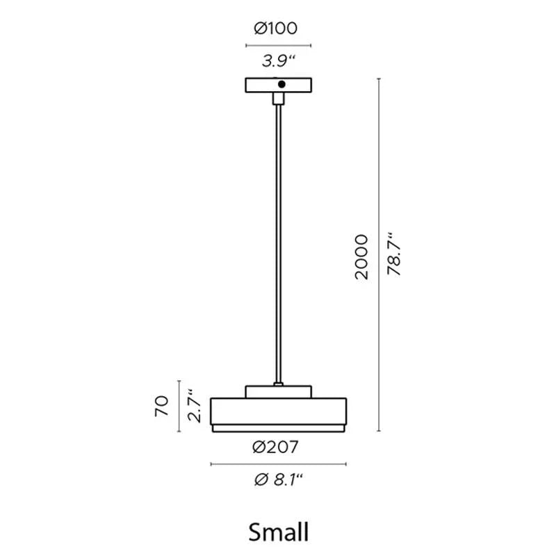 Contardi Discus Small Pendant Light | All Square Lighting
