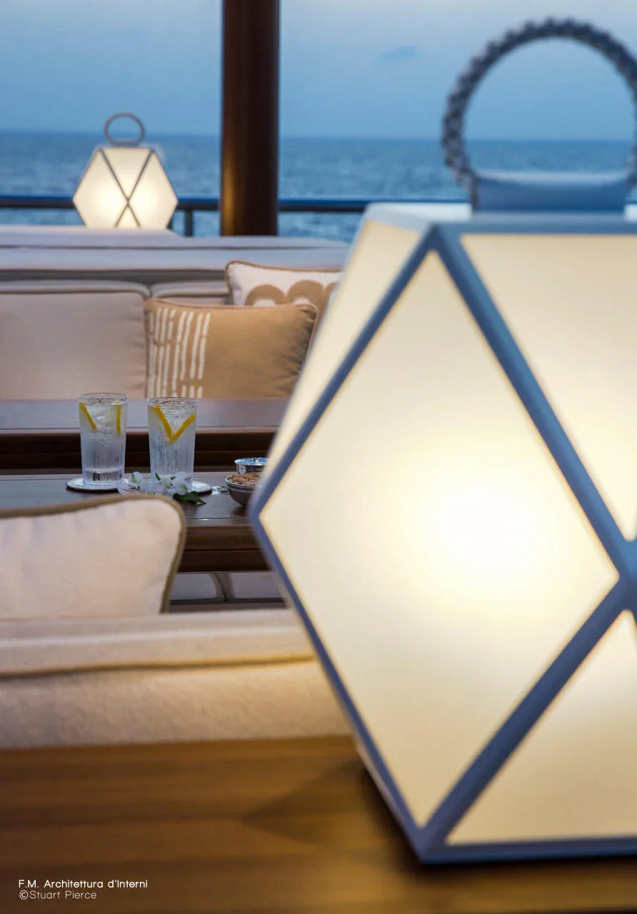 Contardi Muse Medium Battery Outdoor Floor Lamp | All Square Lighting