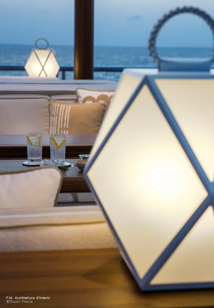 Contardi Muse Small Battery Outdoor Floor Lamp | All Square Lighting