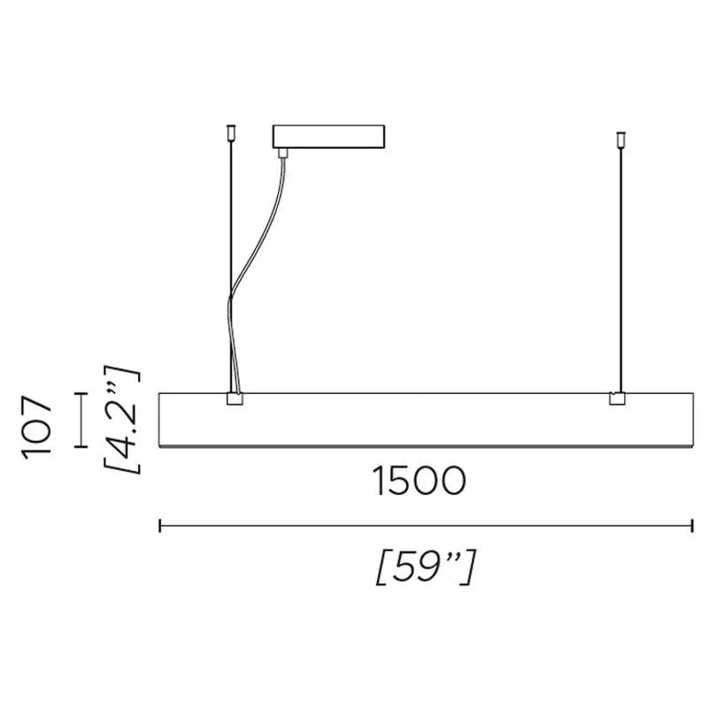 Contardi Stick Large Pendant Light | All Square Lighting