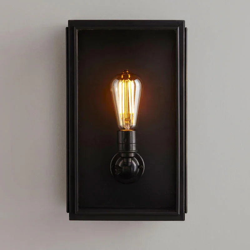 Original BTC Box Medium External Glass Wall Light | All Square Lighting