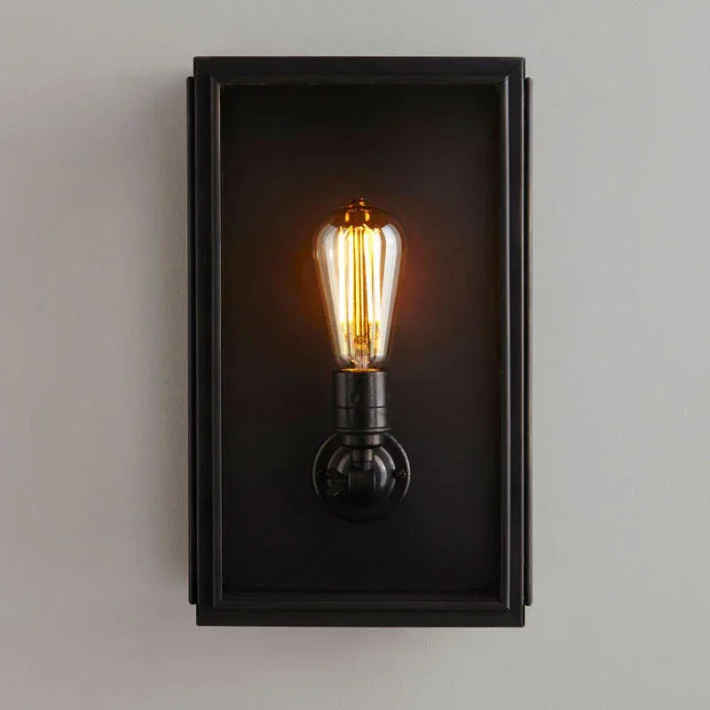 Original BTC Box Medium External Glass Wall Light | All Square Lighting