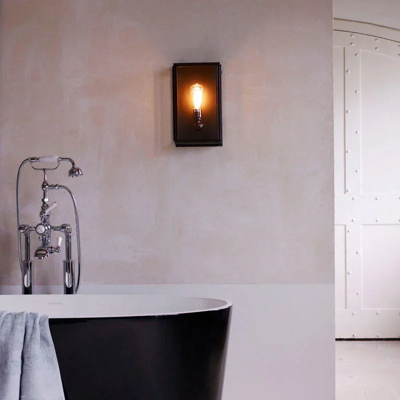 Original BTC Box Medium External Glass Wall Light | All Square Lighting