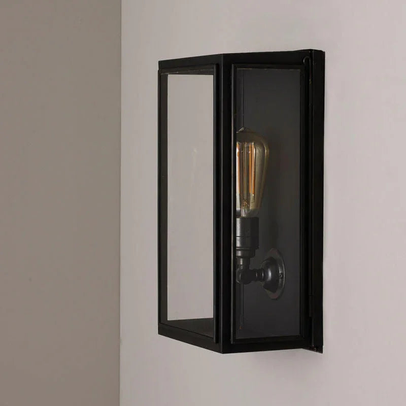 Original BTC Box Medium External Glass Wall Light | All Square Lighting