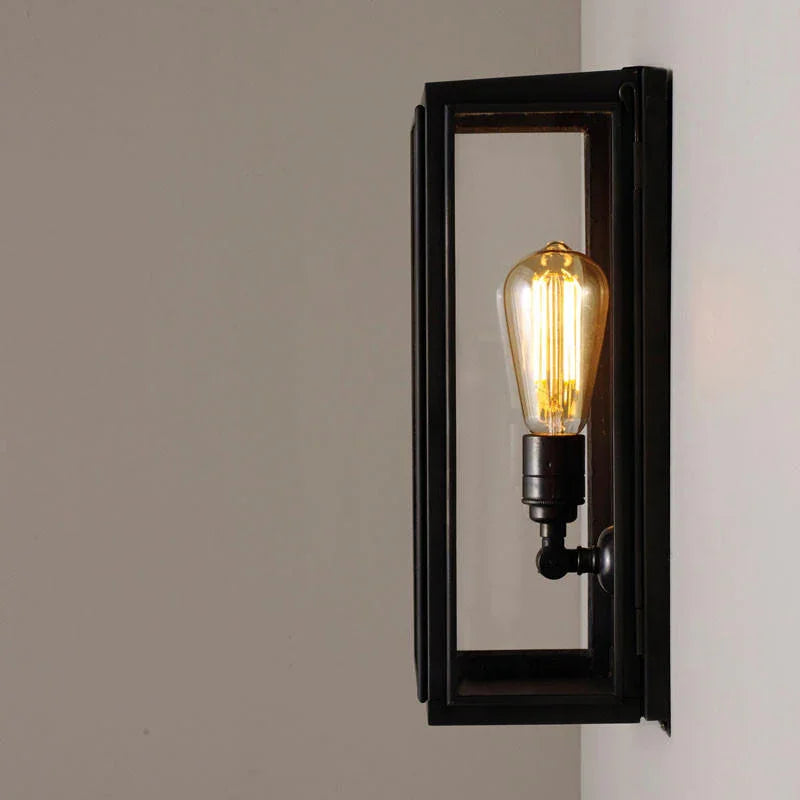 Original BTC Box Medium External Glass Wall Light | All Square Lighting
