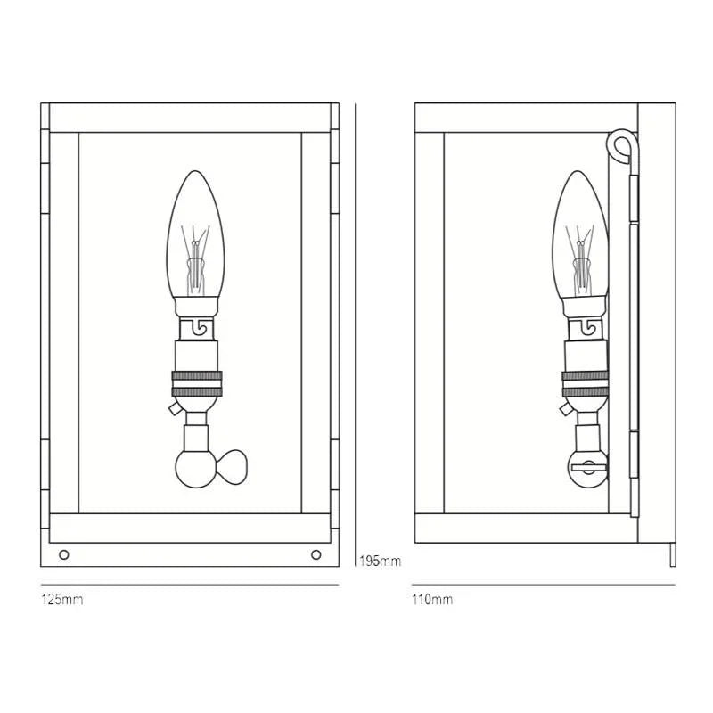 Original BTC Box Miniature Wall Light | All Square Lighting