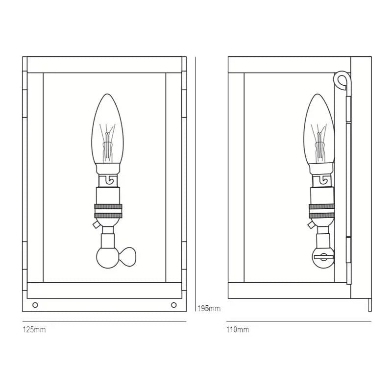 Original BTC Box Miniature Wall Light | All Square Lighting