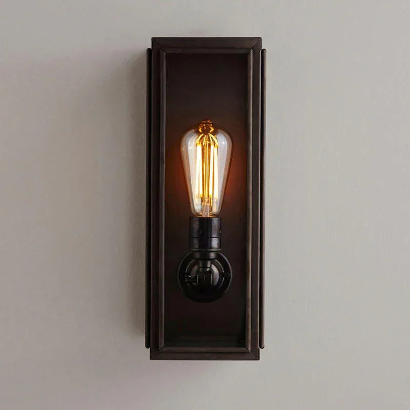 Original BTC Box Narrow External Glass Wall Light | All Square Lighting