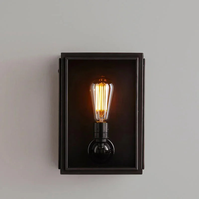 Original BTC Box Small External Glass Wall Light | All Square Lighting
