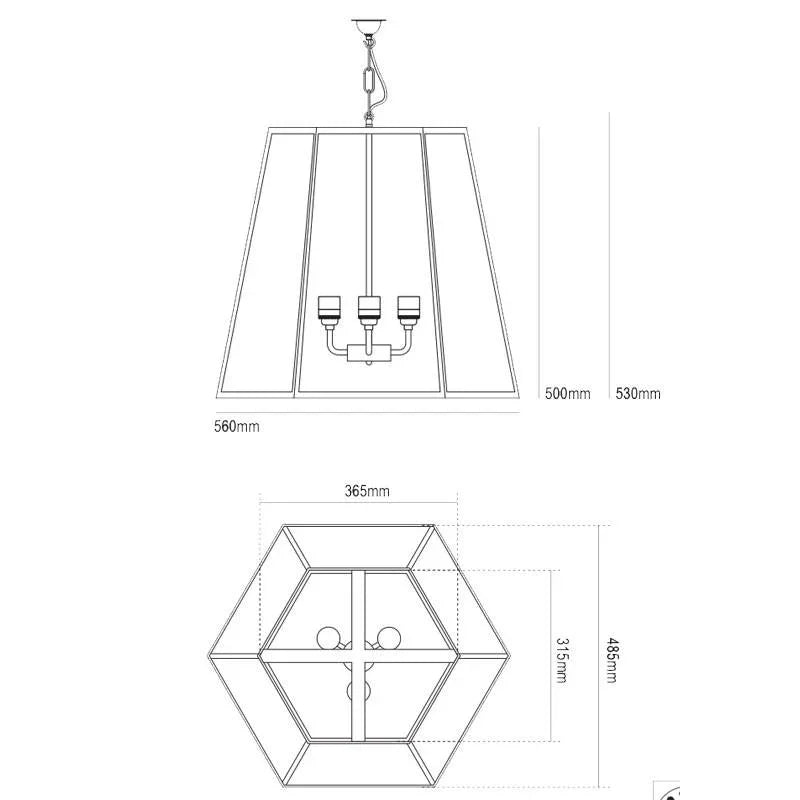 Original BTC Hex XL Pendant Light | All Square Lighting