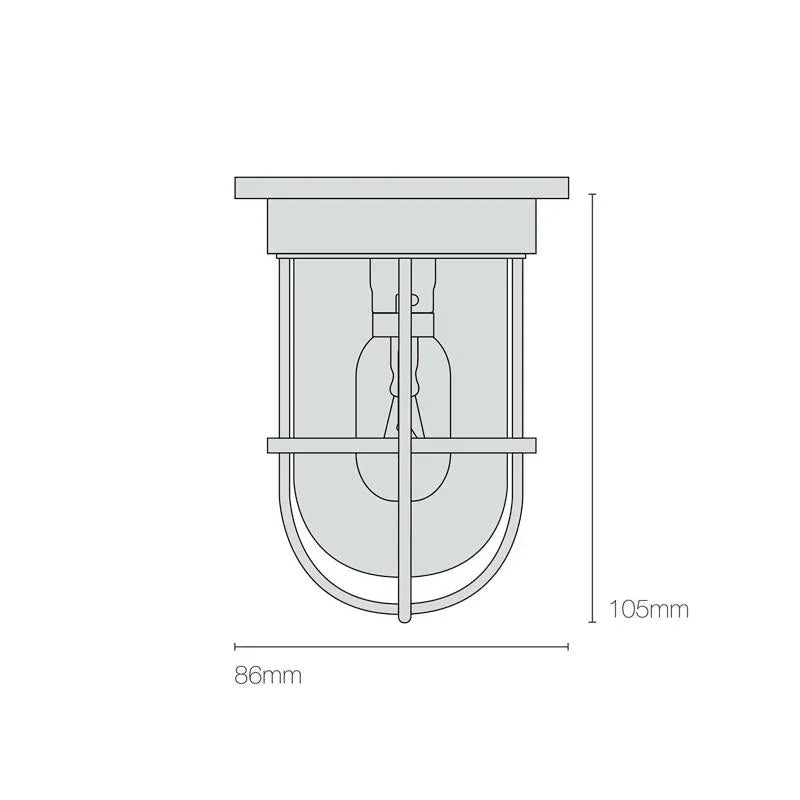 Original BTC Miniature Ship’s Companionway 7203 Ceiling Light | All Square Lighting