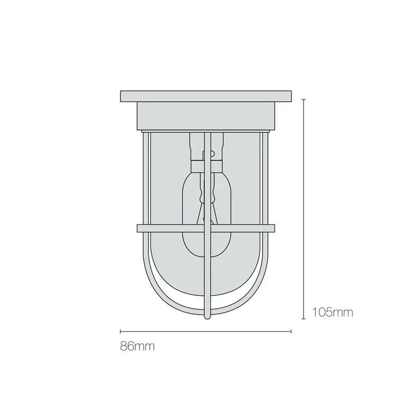 Original BTC Miniature Ship’s Companionway 7203 Ceiling Light | All Square Lighting