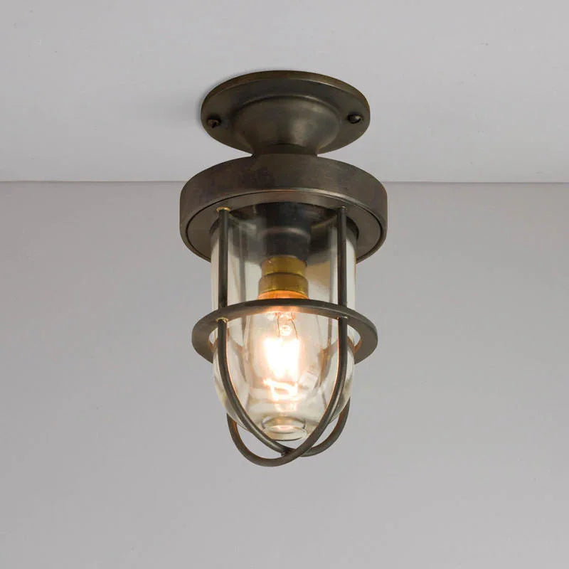 Original BTC Miniature Ship’s Well Glass 7204 Ceiling Light | All Square Lighting