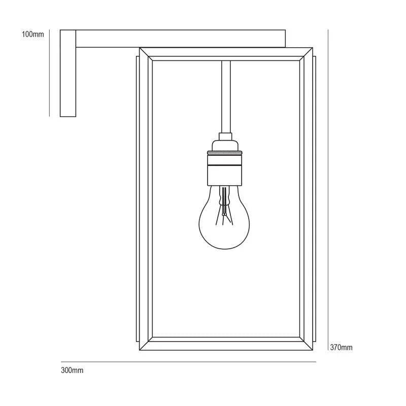 Original BTC Portico Small Wall Light | All Square Lighting