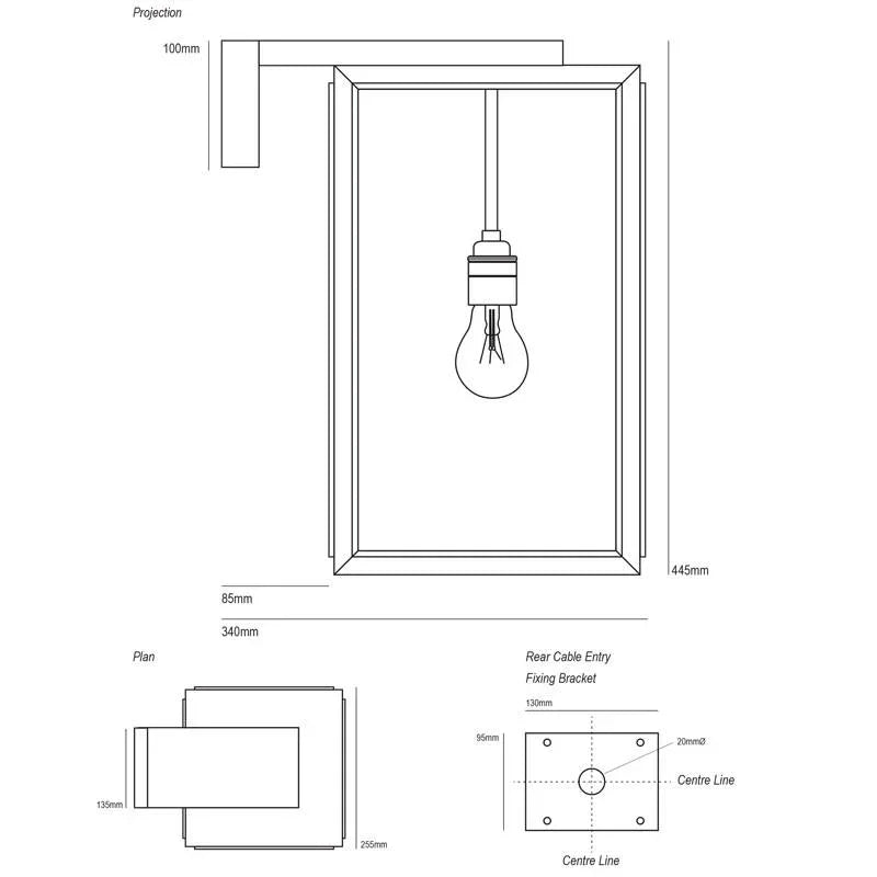 Original BTC Portico Wall Light | All Square Lighting