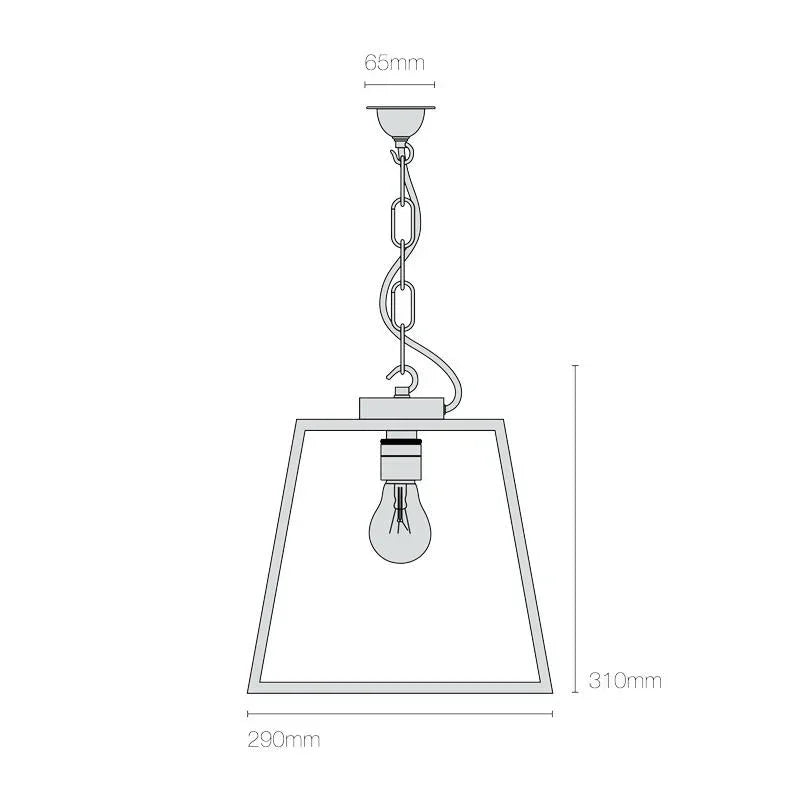 Original BTC Quad Medium IP Pendant Light | All Square Lighting