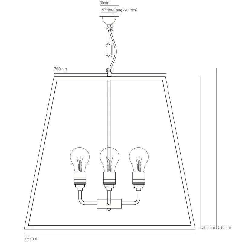 Original BTC Quad XL Pendant Light | All Square Lighting