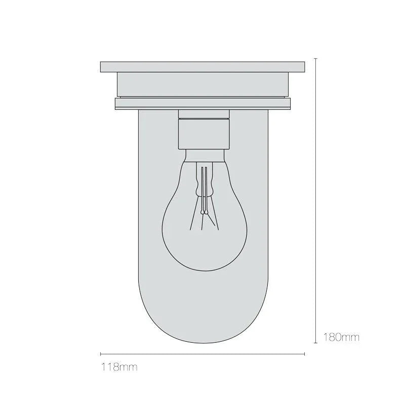 Original BTC Ship’s Companionway 7202 Ceiling Light | All Square Lighting