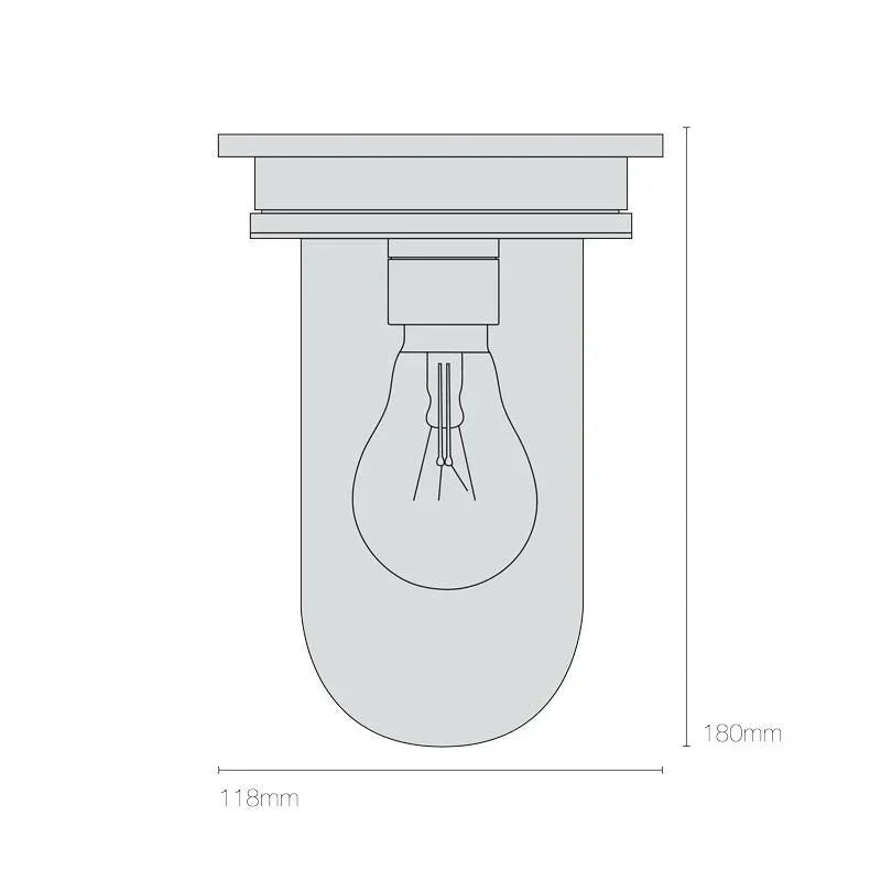 Original BTC Ship’s Companionway 7202 Ceiling Light | All Square Lighting