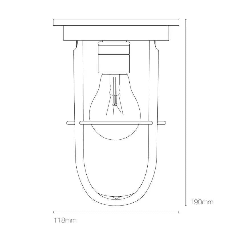 Original BTC Ship’s Companionway 7203 Ceiling Light | All Square Lighting