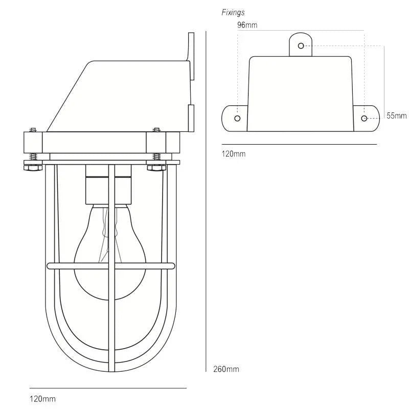 Original BTC Weatherproof Ship’s 7401 Wall Light | All Square Lighting