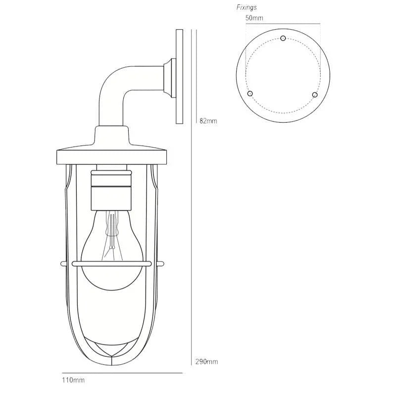 Original BTC Weatherproof Ship’s Wall Light | All Square Lighting