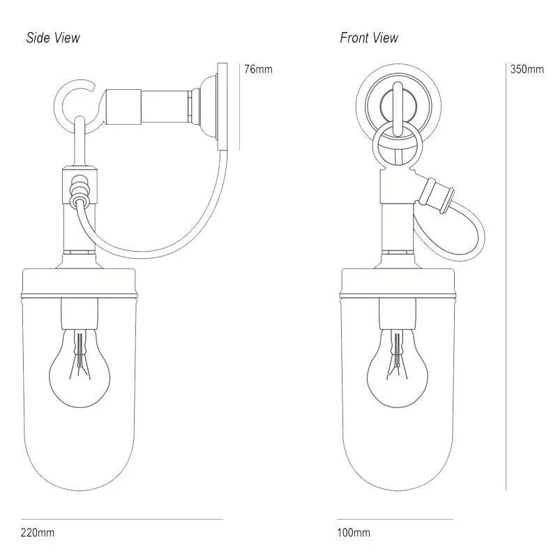Original BTC Well Glass Wall Light | All Square Lighting