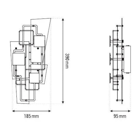 DCW Editions Map 2 Wall Light | All Square Lighting