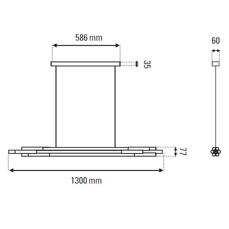 DCW Editions ORG 1300 Horizontal Pendant Light | All Square Lighting