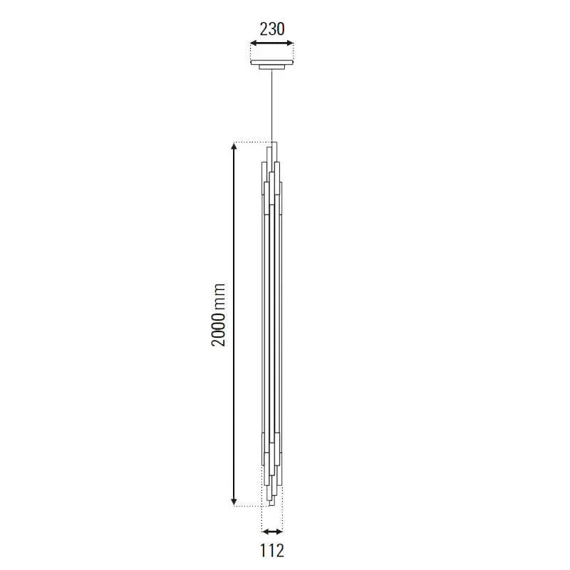 DCW Editions ORG 2000 Vertical Pendant Light | All Square Lighting